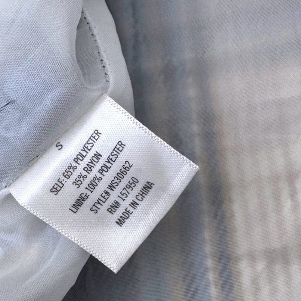 Blue Rain Plaid Mini Skirt High Waisted Navy Cream Preppy Kilt 90s Small - Picture 4 of 5